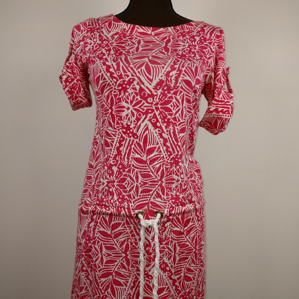 Lilly Pulitzer Raquel Punch Pink SILK Dress